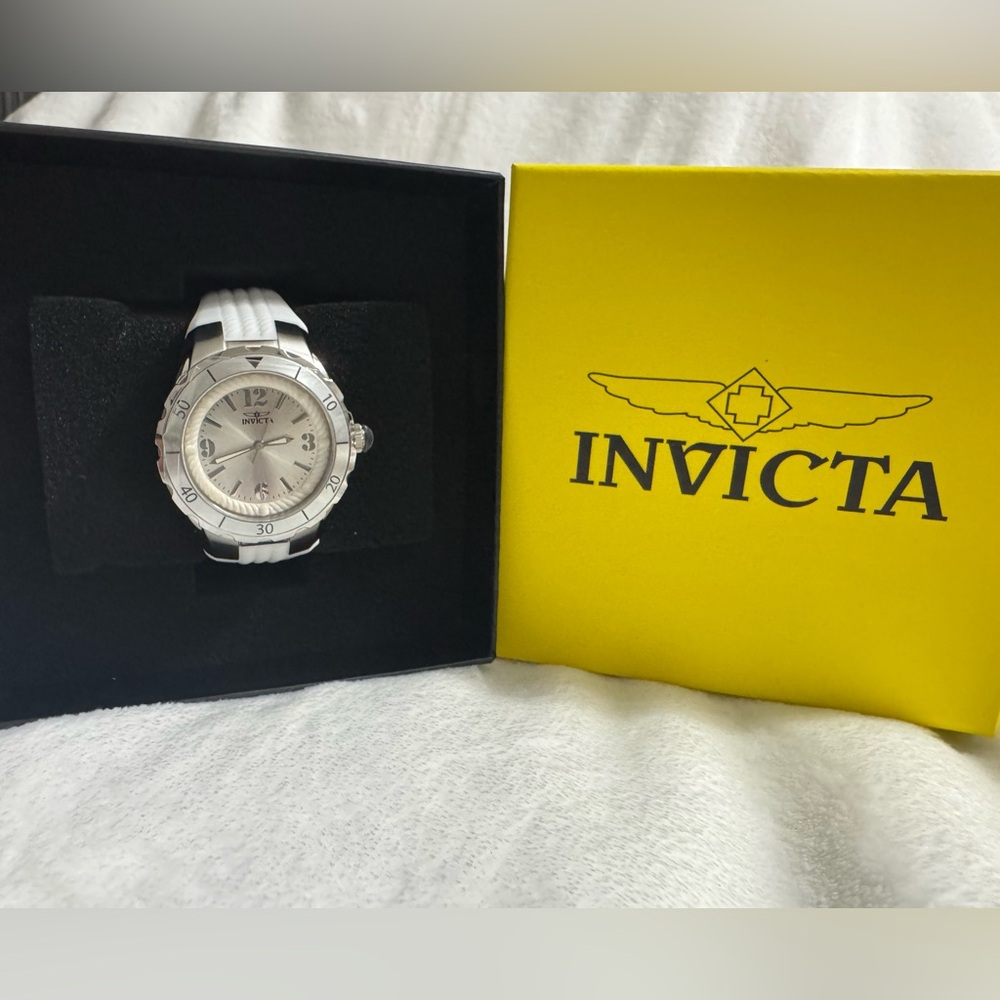 Invicta Angel Halo Women’s Watch 38mm White and Steel (17479)
